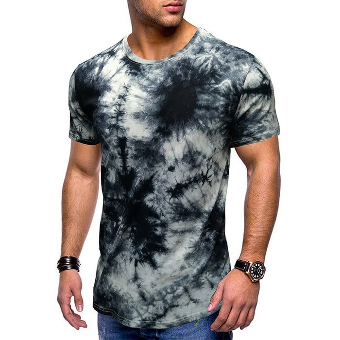 Tie Dye Print Crewneck T-Shirt