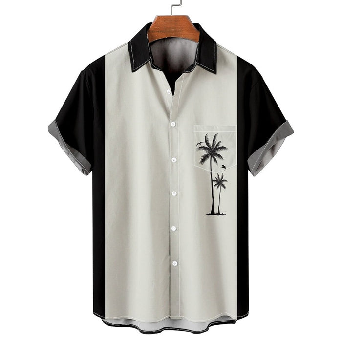 Palm Breeze Button-Up Shirt