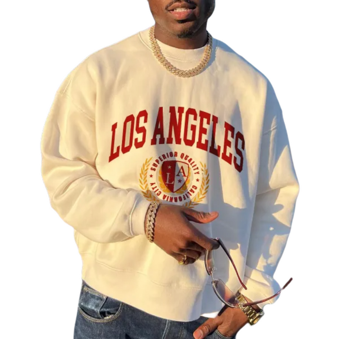 Retro Crewneck Fleece Pullover