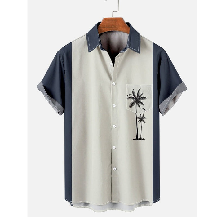 Palm Breeze Button-Up Shirt