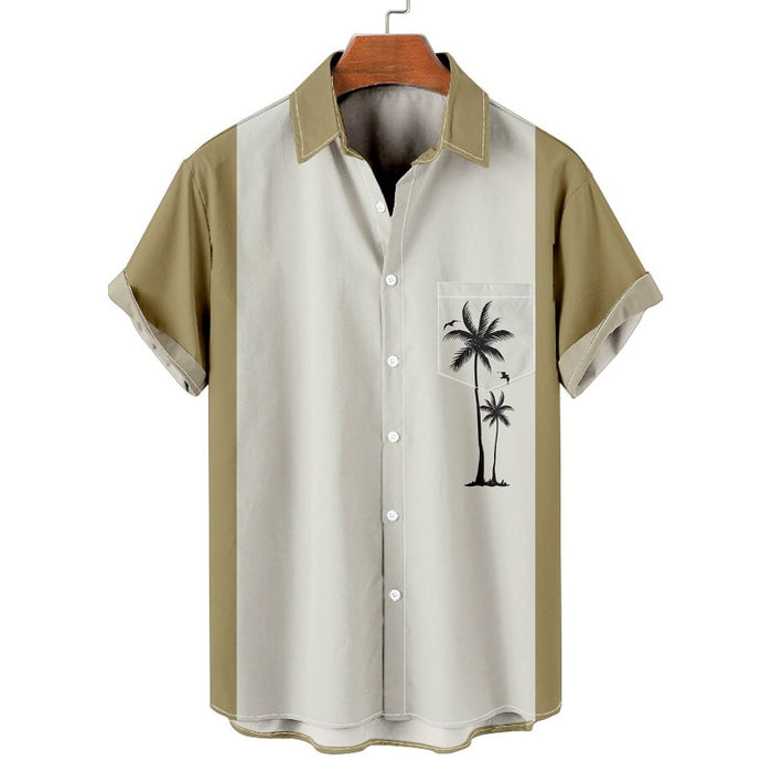 Palm Breeze Button-Up Shirt