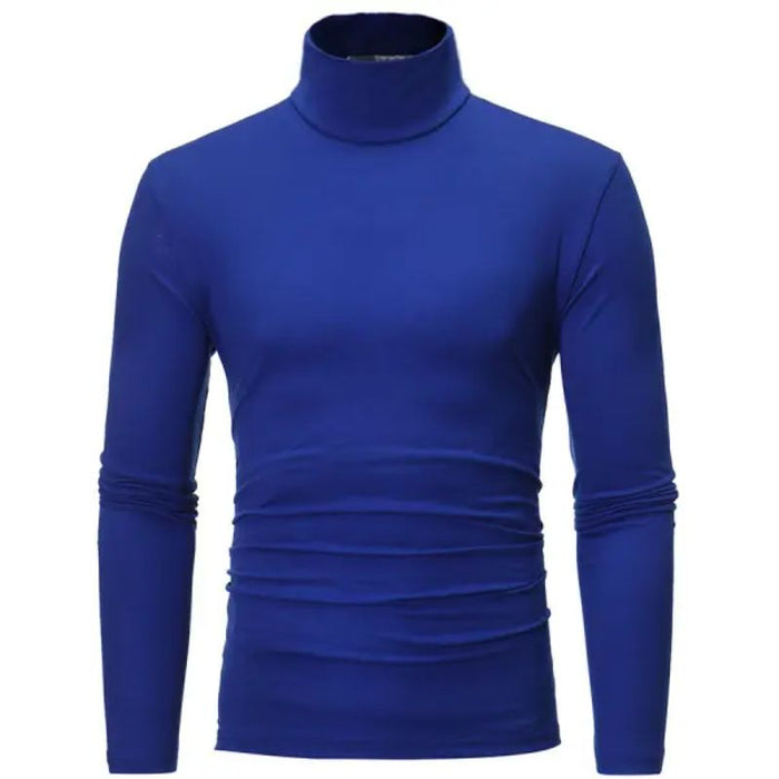 Turtleneck Solid T-Shirt