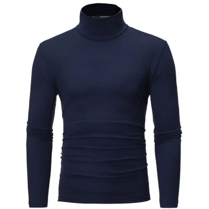 Turtleneck Solid T-Shirt