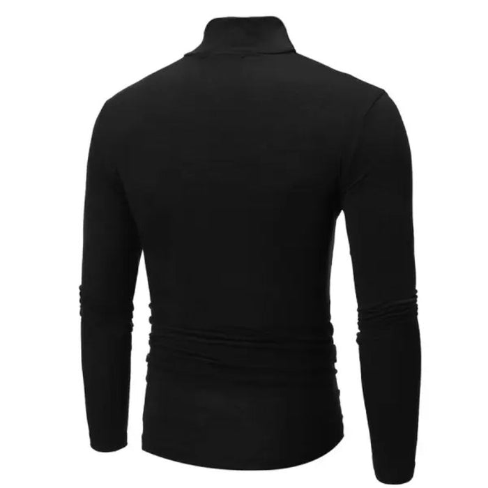 Turtleneck Solid T-Shirt