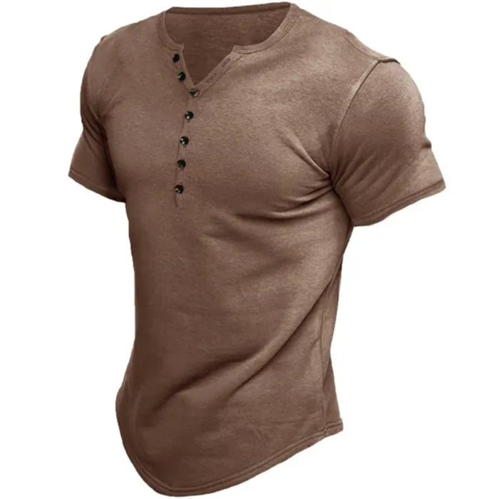 Solid Casual Short Sleeve Men's T-Shirt