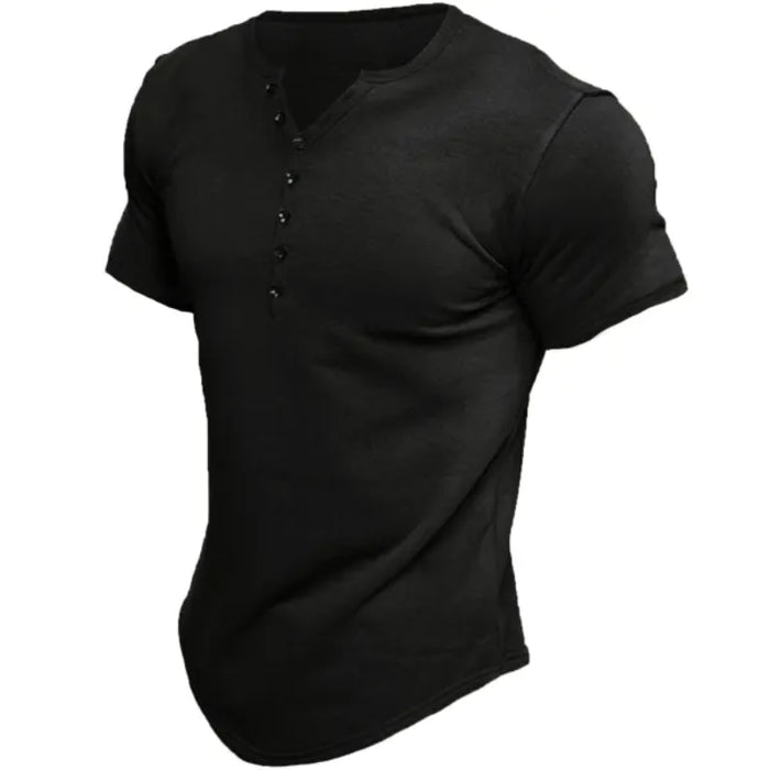 Solid Casual Short Sleeve Men's T-Shirt