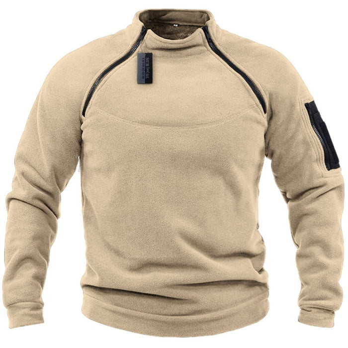 Tactical Zip Up Fleece Sweatshirt