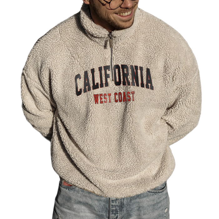 Quarter Zip Fleece Sweatshirt